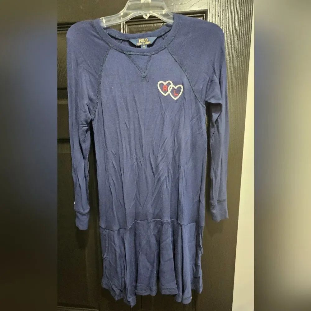 Polo Ralph Lauren Blue Long Sleeve with Heart Detail